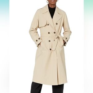The Drop Womens Trench coat in Hummus Size S.